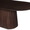 Tafel 'Miguel' 230 cm Ovaal Mango hout Donkerbruin (2c) - Afbeelding 5