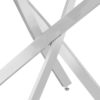 Tafel 'Lasi' 120 cm Rond Glas, Poten Chroom (2c) - Afbeelding 6