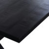 Tafel 'Elena' 200 cm Rechthoekig Mango hout zwart (2c) - Afbeelding 6