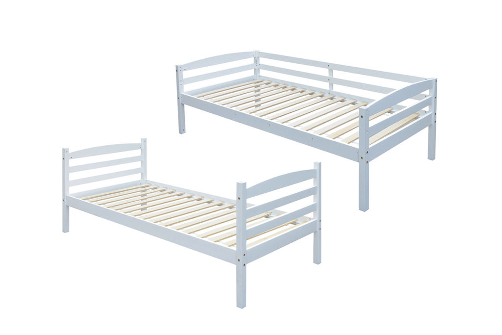 Stapelbed 'Roy' 90x200 Splitsbaar Wit (2c) - Afbeelding 6