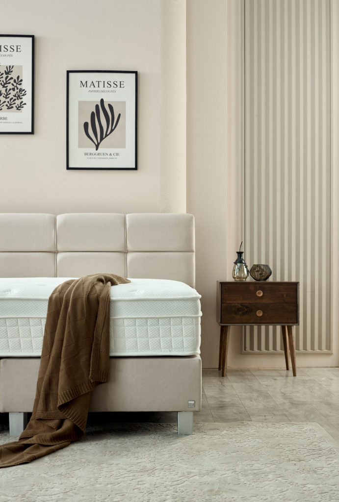 Boxspring Vida Velvet Beige 140x200 - Afbeelding 6