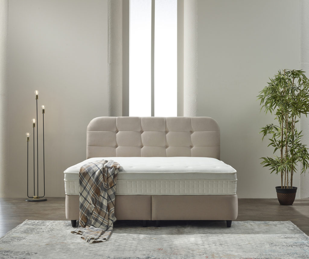 Opbergboxspring Rondo Velvet Beige 160x200 - Afbeelding 6