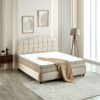 Opbergboxspring Marrakech Velvet Beige 180x200 - Afbeelding 6