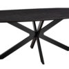 Tafel 'Aziz' 200 cm Deens Ovaal Decor Donkerbruin (2c) - Afbeelding 6