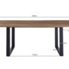 PROMO - Tafel 'Alexander' 200 cm Decor Mango (2c) - Afbeelding 7