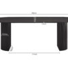 Tafel 'Lagos' 220 cm Ovaal Decor Donkerbruin  (2c) - Afbeelding 7