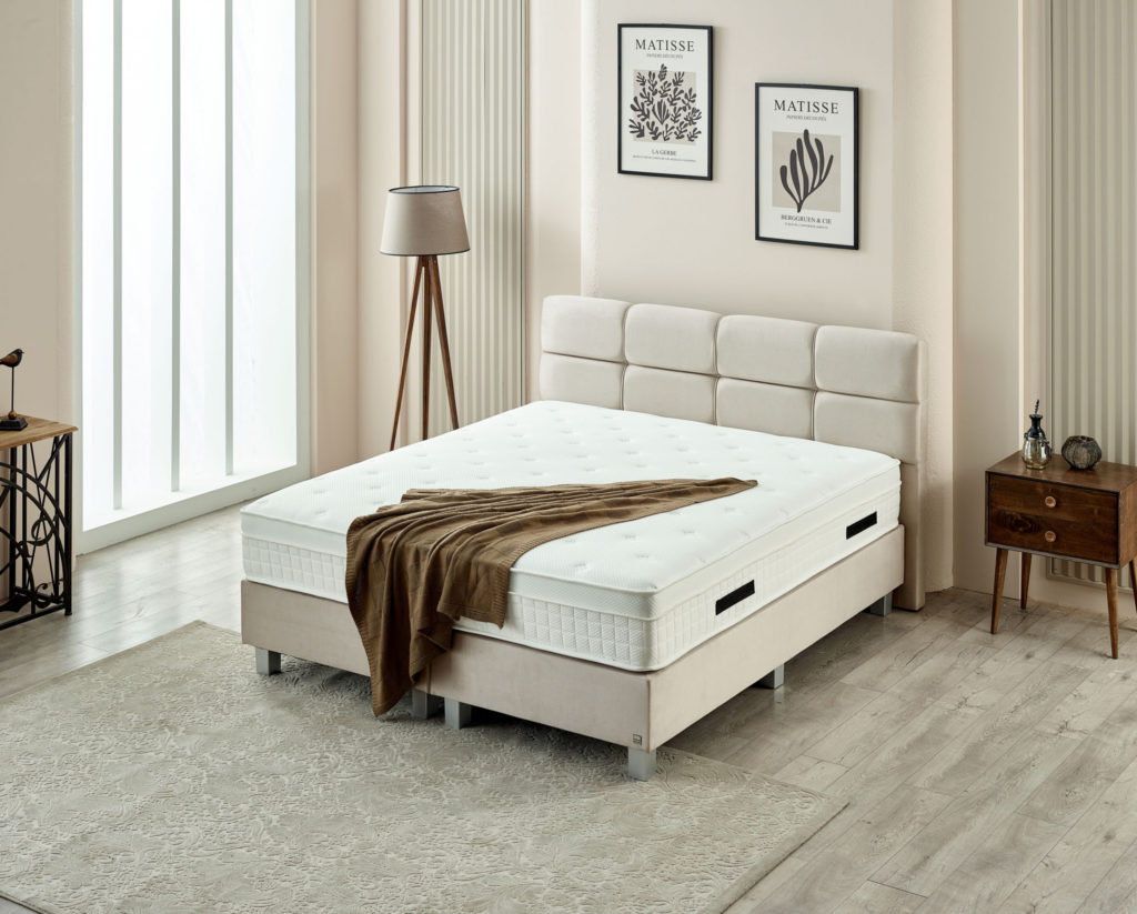 Boxspring Vida Velvet Beige 140x200 - Afbeelding 7
