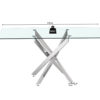 Tafel 'Lasi' 160 cm Glas, Poten Chroom (2c) - Afbeelding 8