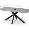 Tafel 'Apollo' 180 cm Deens Ovaal Steen Grijs (2c) - Afbeelding 8