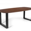 Tafel 'Tommy' 220x100 cm Deens Ovaal U-Poot Mango hout Bruin (2c) - Afbeelding 8