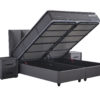 Opbergboxspring Birdybedd Antraciet 140x200 - Afbeelding 10