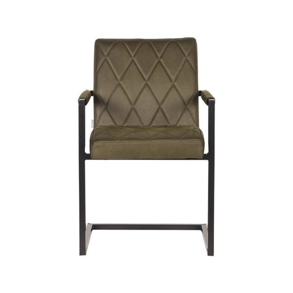 LABEL51 Eetkamerstoel Denmark - Army green - Microfiber - Afbeelding 2