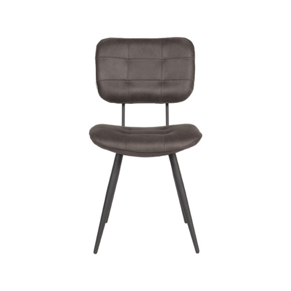 LABEL51 Eetkamerstoel Gus - Antraciet - Microfiber - Afbeelding 2