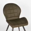 LABEL51 Eetkamerstoel Sil - Army green - Microfiber - Afbeelding 5