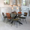 LABEL51 Eetkamerstoel Gus - Antraciet - Microfiber - Afbeelding 6