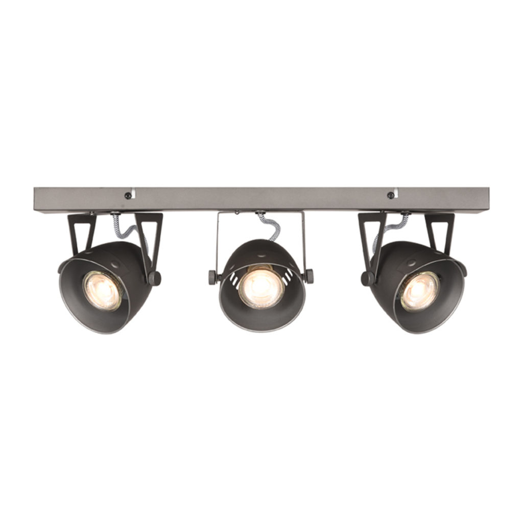 LABEL51 Spot Cap led - Burned Steel - Metaal - 3 Lichts