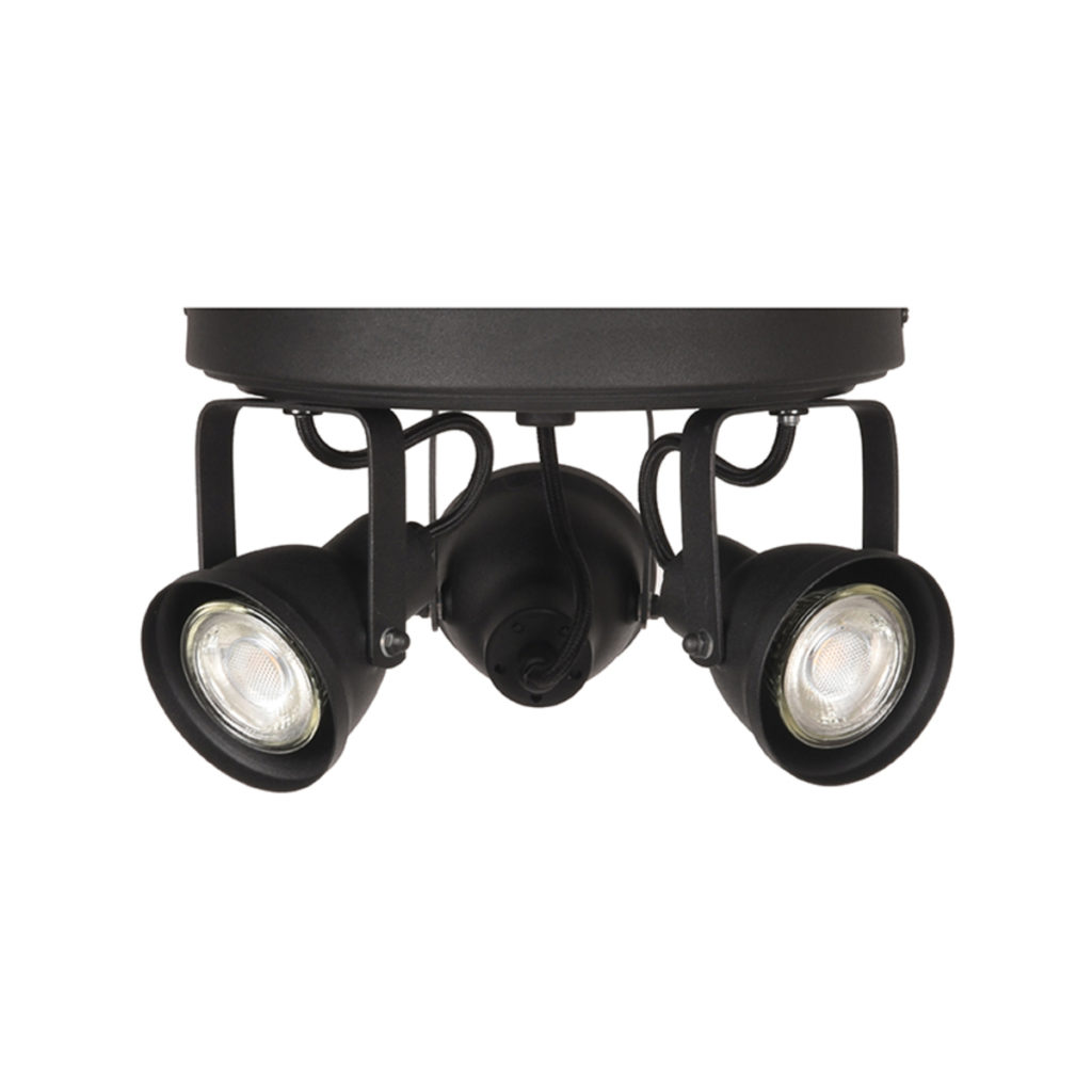 LABEL51 Spot Max led - Zwart - Metaal - 3 Lichts - Afbeelding 2