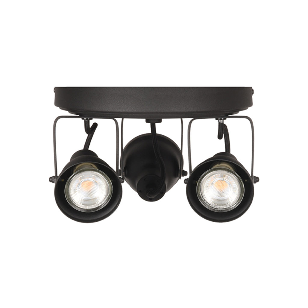 LABEL51 Spot Max led - Zwart - Metaal - 3 Lichts - Afbeelding 3