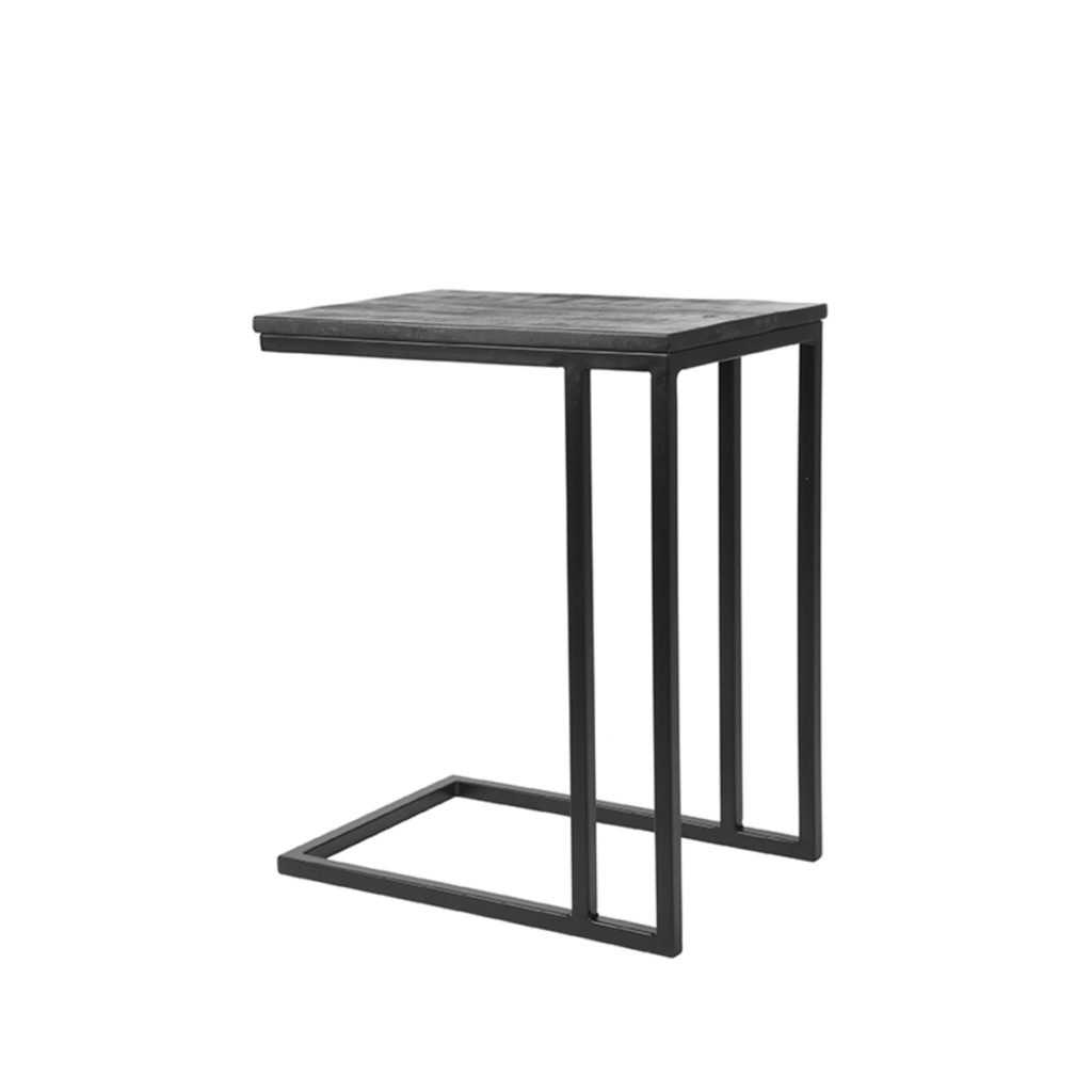 LABEL51 Bijzettafel Move - Zwart - Mangohout - Afbeelding 2