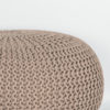 LABEL51 Poef Knitted - Beige - Katoen - L - Afbeelding 2
