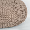LABEL51 Poef Knitted - Beige - Katoen - L - Afbeelding 3