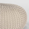 LABEL51 Poef Knitted - Naturel - Katoen - L - Afbeelding 2