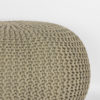 LABEL51 Poef Knitted - Olijfgroen - Katoen - L - Afbeelding 2