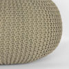 LABEL51 Poef Knitted - Olijfgroen - Katoen - L - Afbeelding 3