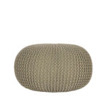 LABEL51 Poef Knitted - Olijfgroen - Katoen - L