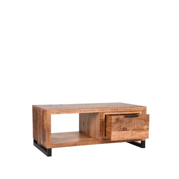 LABEL51 Salontafel Glasgow - Rough - Mangohout - 110 cm - Afbeelding 2