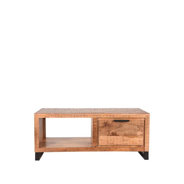 LABEL51 Salontafel Glasgow - Rough - Mangohout - 110 cm - Afbeelding 3