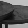 LABEL51 Salontafel Double - Zwart - Mangohout - 70 cm - Afbeelding 4