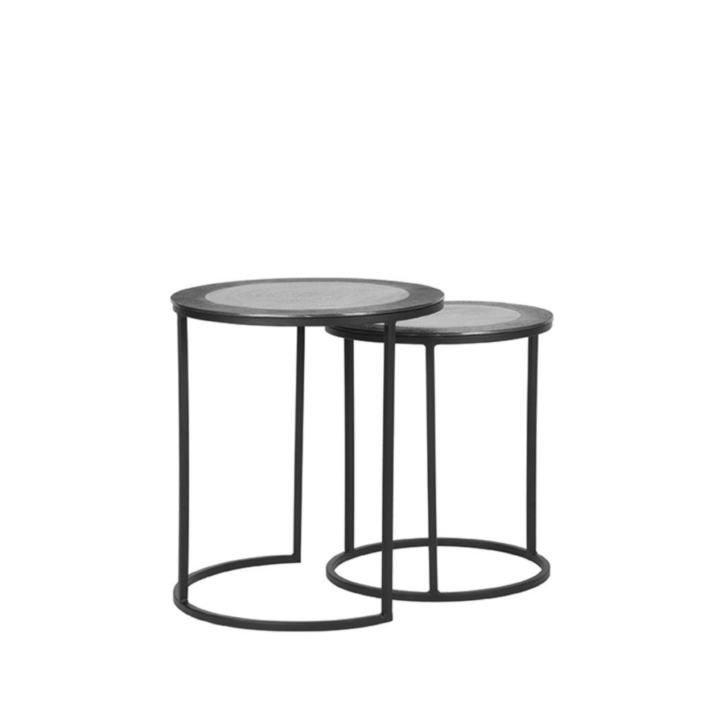 LABEL51 Salontafel Set Pair - Antiek ash - Metaal - 40 cm - Afbeelding 2