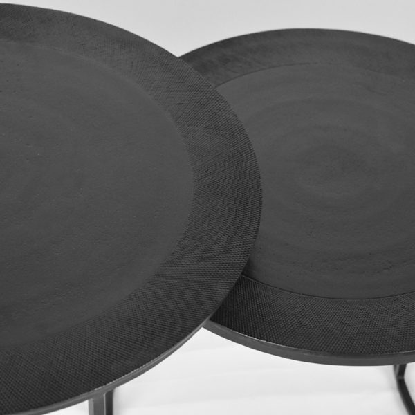 LABEL51 Salontafel Set Tres - Zwart - Metaal - 55 cm - Afbeelding 5