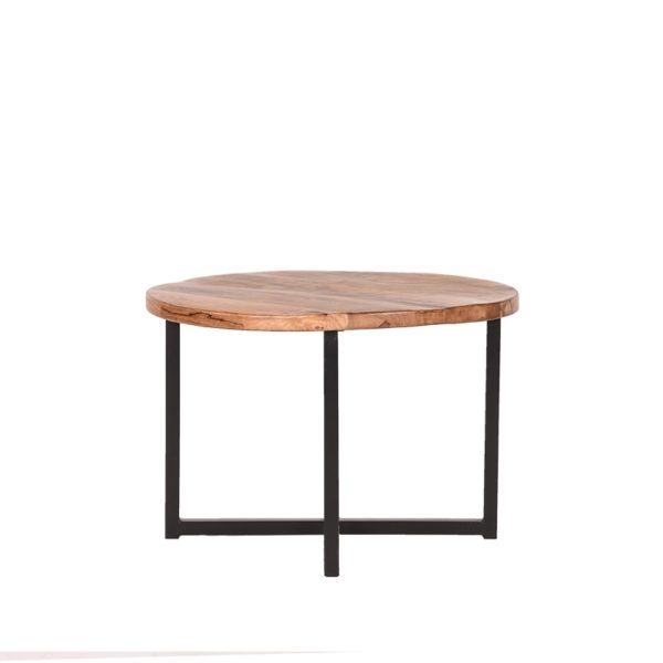 LABEL51 Bijzettafel Dex - Rough - Mangohout - 60 cm - Afbeelding 3