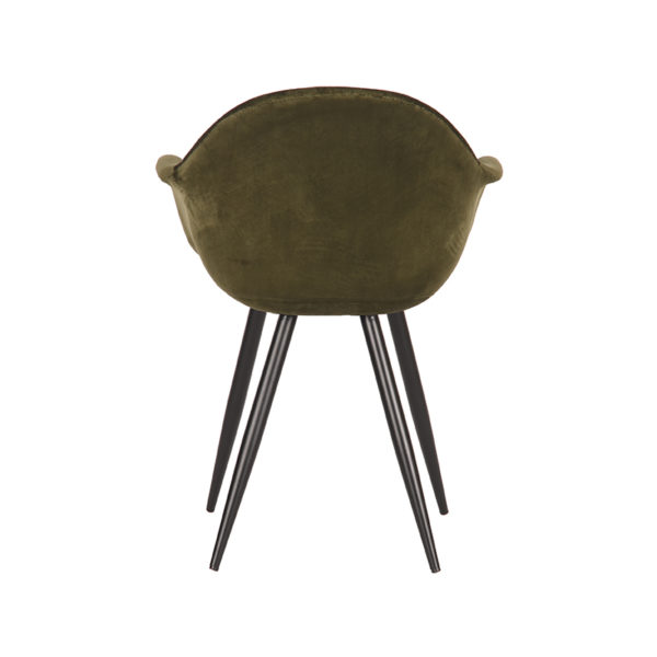 LABEL51 Eetkamerstoel Forli - Army green - Fluweel - Afbeelding 4