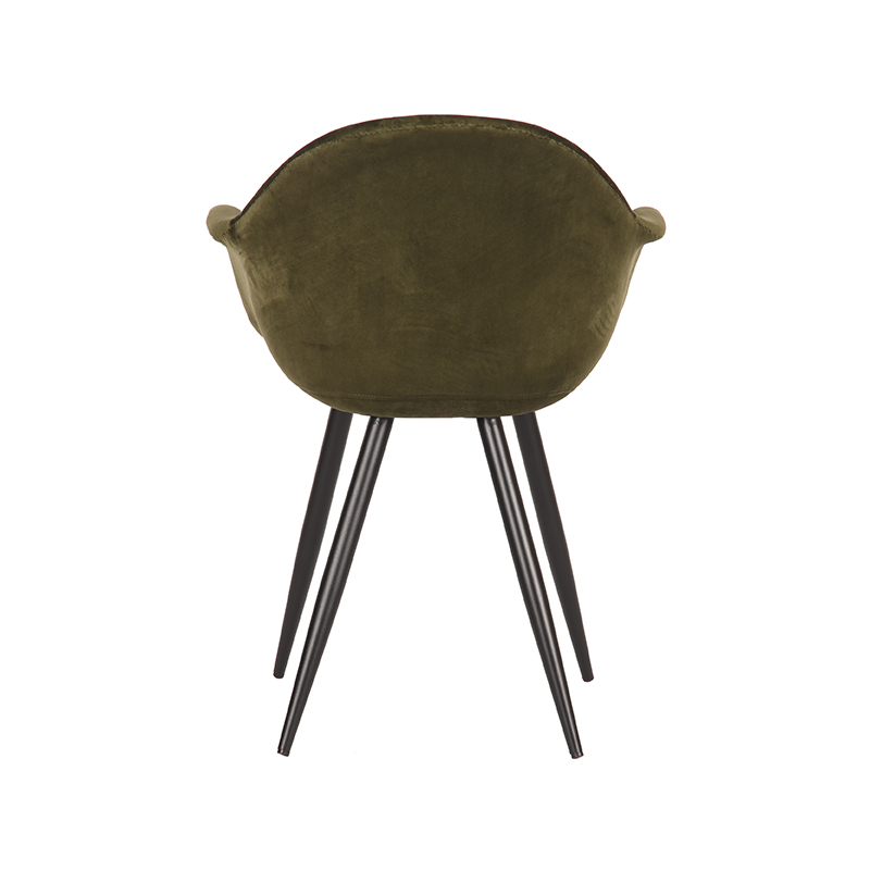 LABEL51 Eetkamerstoel Forli - Army green - Fluweel - Afbeelding 4
