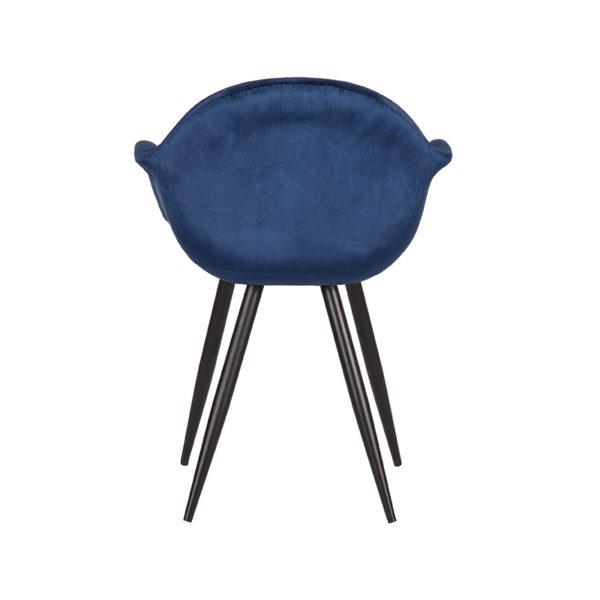 LABEL51 Eetkamerstoel Forli - Blauw - Fluweel - Afbeelding 4