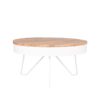 LABEL51 Salontafel Saran - Wit - Mangohout - 80 cm - Afbeelding 3