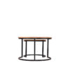 LABEL51 Salontafel Set Double - Rough - Mangohout - 70 cm - Afbeelding 3