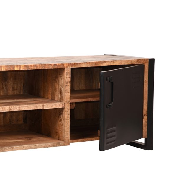 LABEL51 Tv-meubel Brussels - Rough - Mangohout - Tv-Meubel 160 cm - Afbeelding 5
