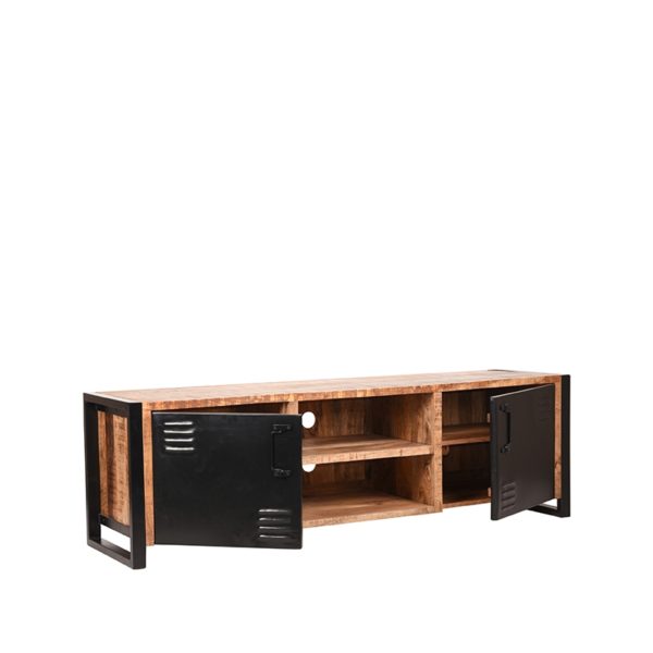 LABEL51 Tv-meubel Brussels - Rough - Mangohout - Tv-Meubel 160 cm - Afbeelding 2