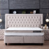 Opbergboxspring Oxybedd Beige 160x200