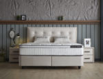 Opbergboxspring Modebedd Beige 160x200