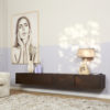 Zwevend tv meubel Vision Walnut | 240 cm - Afbeelding 2
