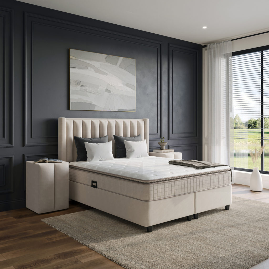 Opbergboxspring Blackpearl Beige 180x200 - Afbeelding 2