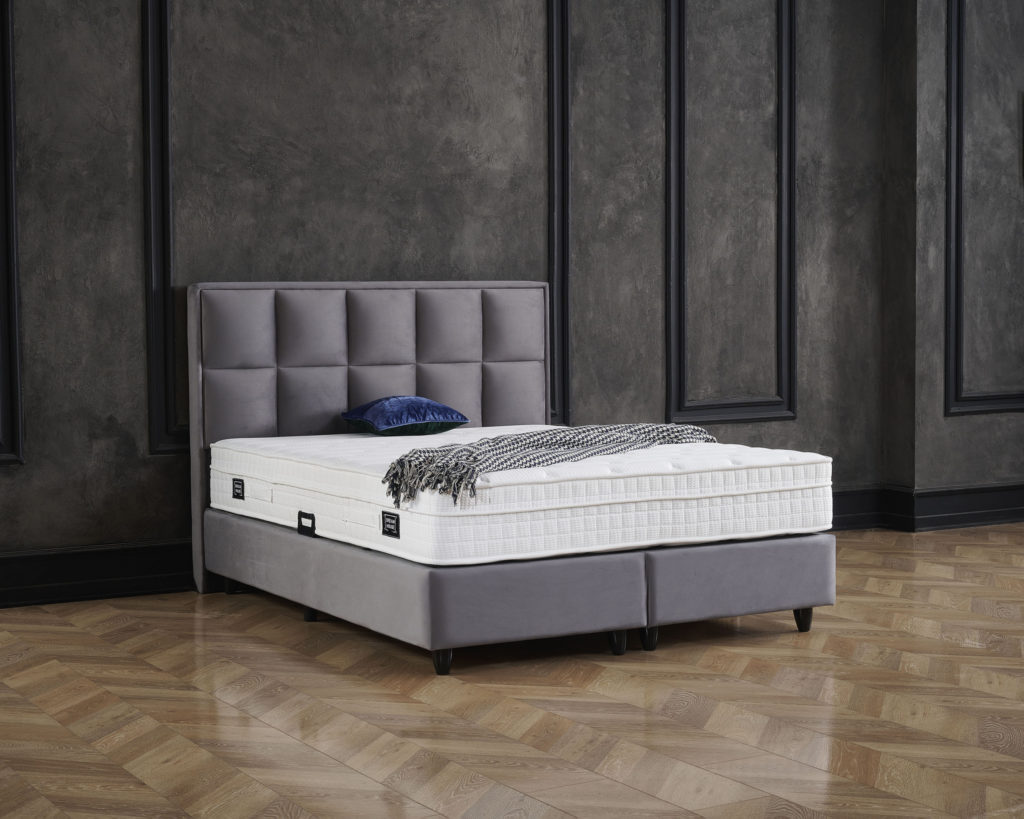Opbergboxspring Miami Velvet Antraciet 180x200 - Afbeelding 2