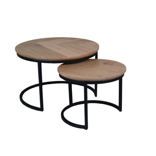 Salontafel Otik Natural Oak | 70 cm | set van 2 - Afbeelding 2