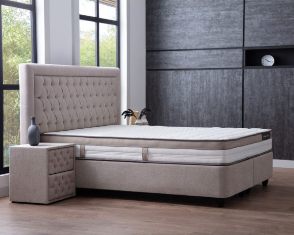 Opbergboxspring Oxybedd Beige 160x200 - Afbeelding 2
