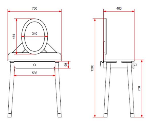 Deze BILLY-combinatie bestaat uit het witte BILLY-bed (90x200cm), het witte nachtkastje en de kaptafel. - Afbeelding 11